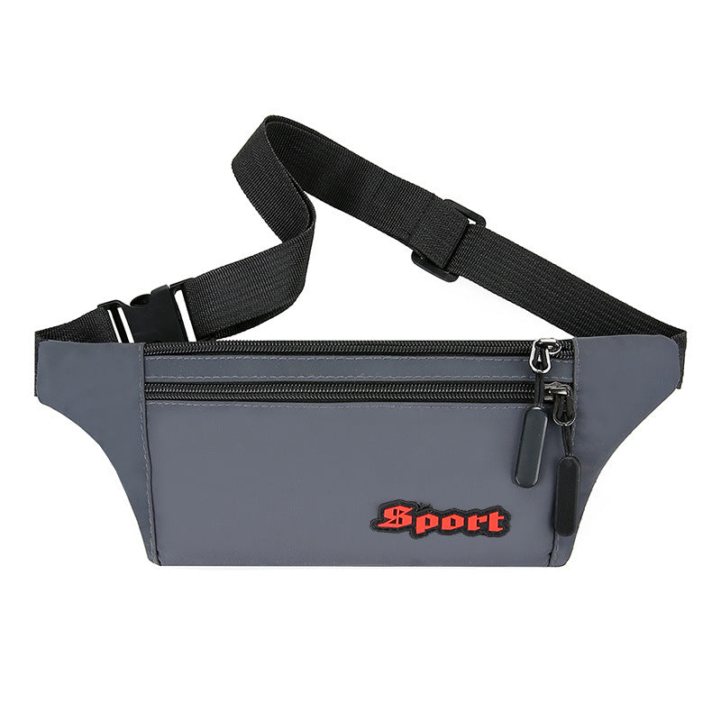 Cross-border Korean version Men's fanny pack Sports shoulder messenger bag Waterproof trendy casual mobile phone bag Construction site cashier bag Portable
