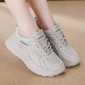 Plus size cross-border spring women's shoes new arrival breathable mesh sneakers k-style thick solecasual soft bottom running dad shoes