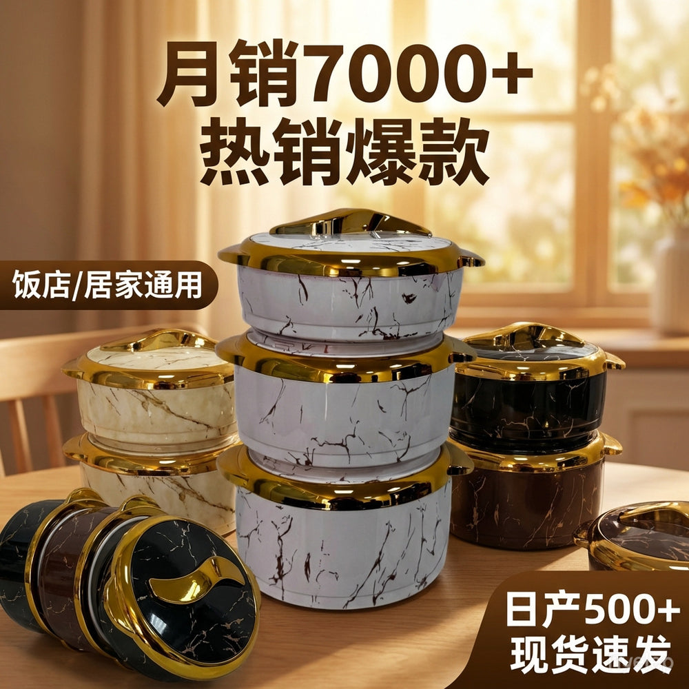 3pcs food warmerexport export thermal insulation box hot selling set 1.5l-2l-2.5l thermal insulation tableware