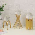 Nordic style minimalist luxury crystal ball ornament - decorative glass sphere for home living room, new home art display