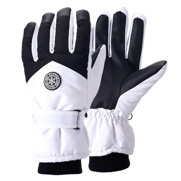Factory custom outdoor ski gloves  all-age group velvet windproof warm cycling sports gloves OEM