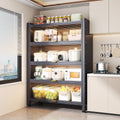 Kitchen storage rack floor-standing multi-layer storage cabinet for home with door dust-proof multi-functional cabinet sideboard storage cabinet