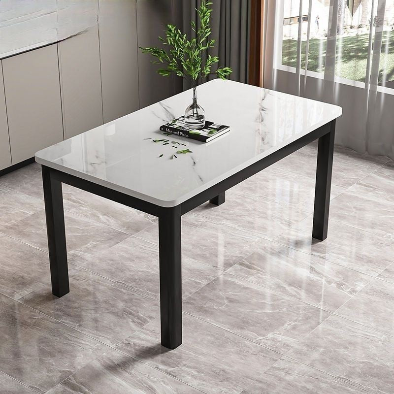 High-end for home dining table and chairs (tempered glass) casualall-in-one dining table restaurant kitchen fast food hot pot