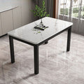 High-end for home dining table and chairs (tempered glass) casualall-in-one dining table restaurant kitchen fast food hot pot