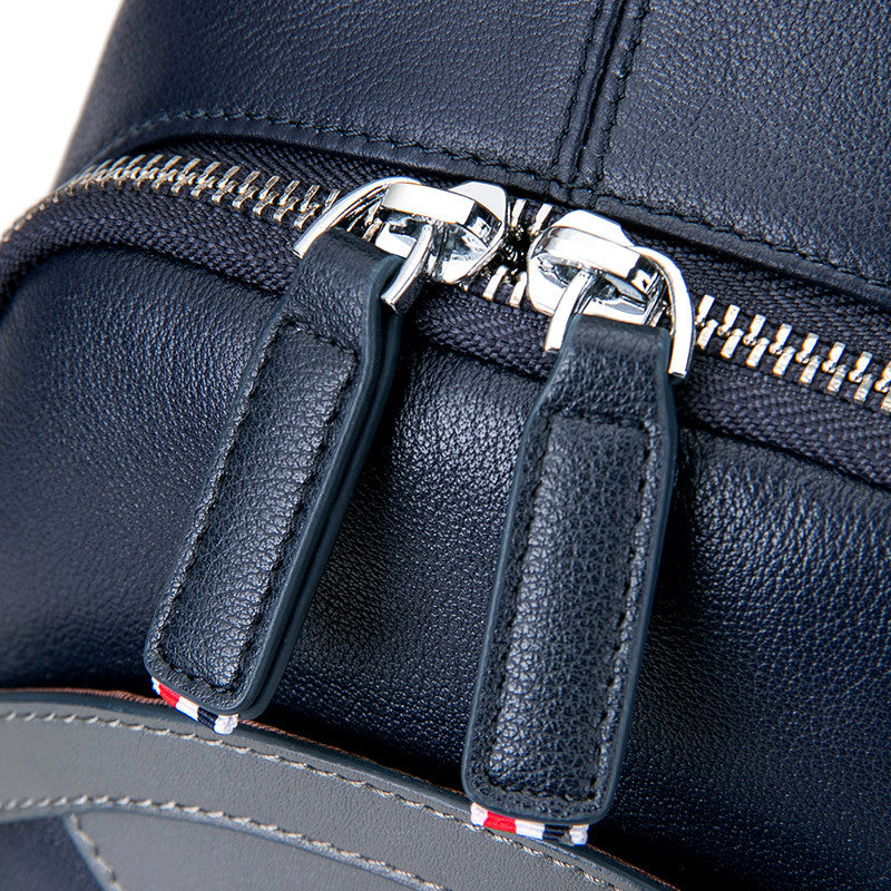 Emperor Paul leather breast bag men's bag new shoulder messenger bag casual versatile cowhide chest bag tide