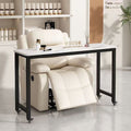 Japanese-style single-tier sofa table with wheels - modern minimalist multifunctional nail salon table with pulleys - mobile nail art table