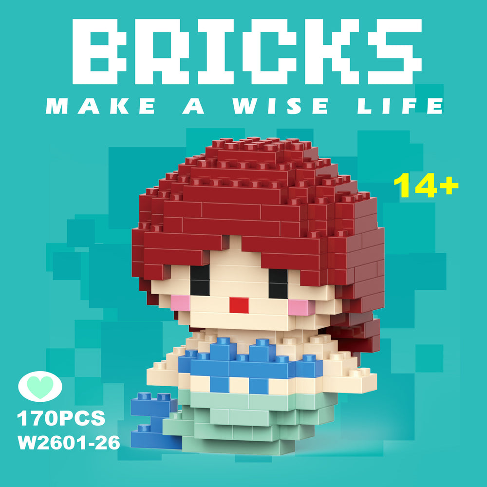 Compatible with lego bricks, children's educational blind box figurines, assembly toys, gifts, micro-pellet building blocks for boys and girls