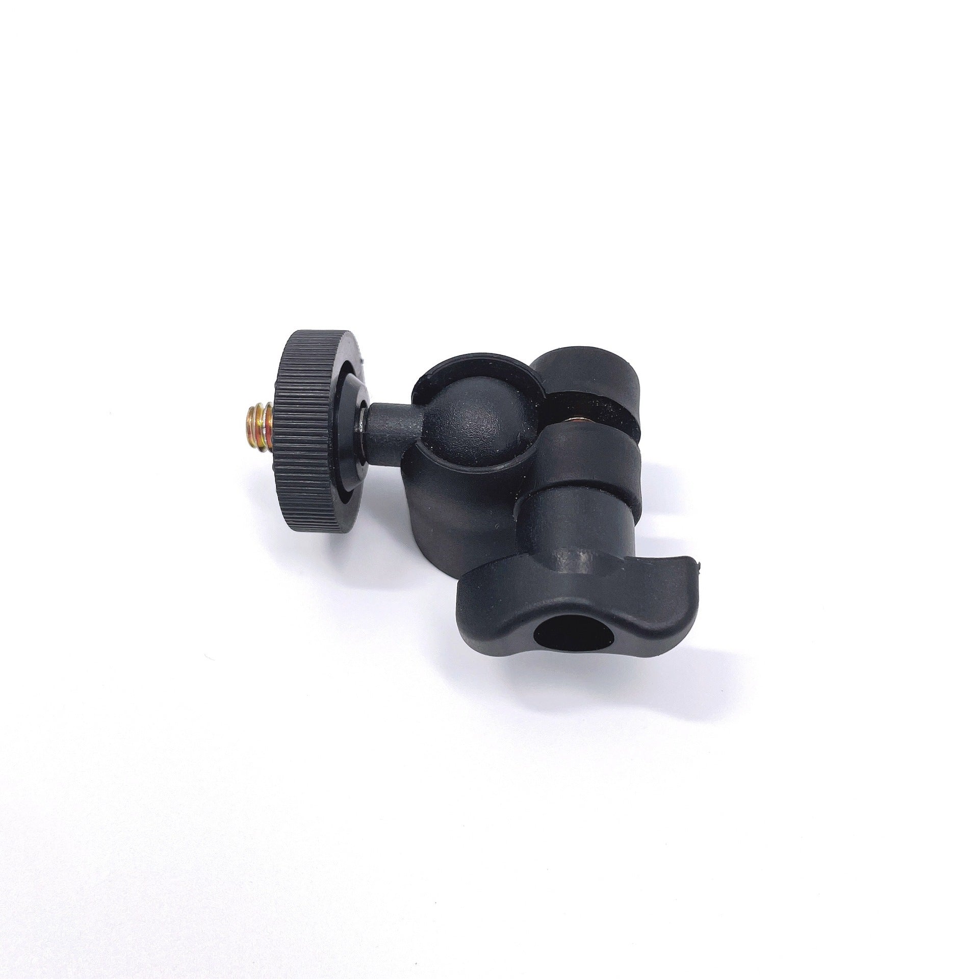 Metal universal mini gimbal mobile phone live broadcast tripod three-hole gimbal 360 ° rotating spherical gimbal