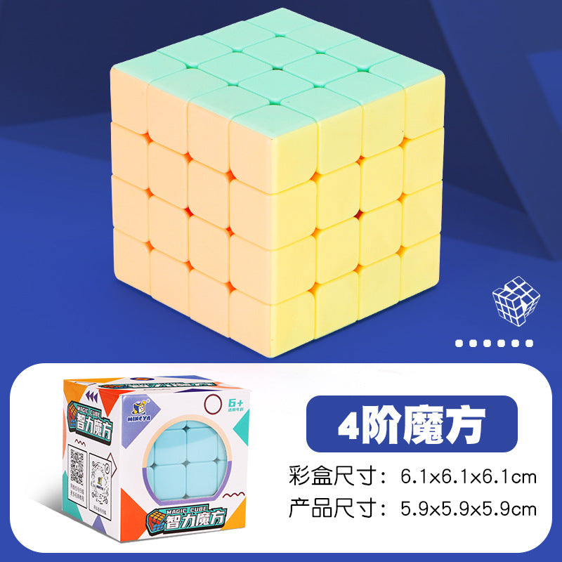 Puzzle 2345-level rubik's cube black color printed mirror pyramid five rubik's cube diagonal rotation sq twisted alien hot selling toy