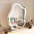 Cloud mirror desktop makeup mirror table led light bedroom dressing table smart light luxury light mirror with light