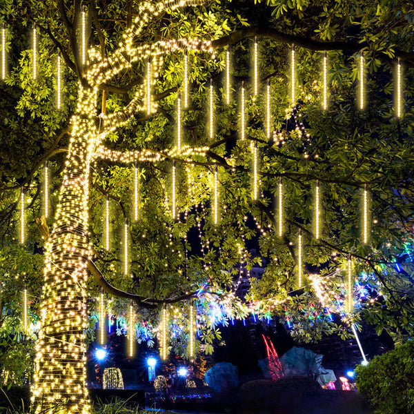 LED sequined meteor shower light outdoor waterproof garden decoration hanging tree lighting project hanging tree decoration light