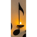 European-style iron music note wall sconce candle holder, romantic wedding anniversary decoration, bar home decor for living room and bedroom