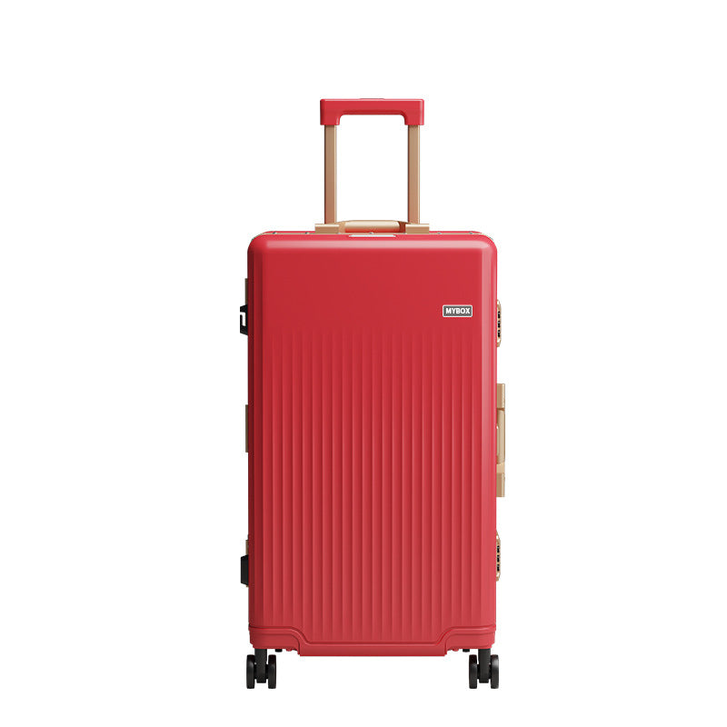 MYBOX new large-capacity durable silent universal wheel aluminum frame trolley case is a must for business travel
