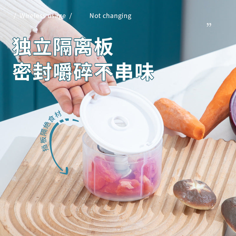 Multifunctional electric garlic chopper - mini meat grinder for home kitchen - automatic garlic masher & food processor - wholesale