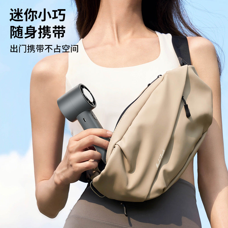 new arrival high-speed cooling fan outdoor portable handheld high wind power digital display turbine fan factory wholesale