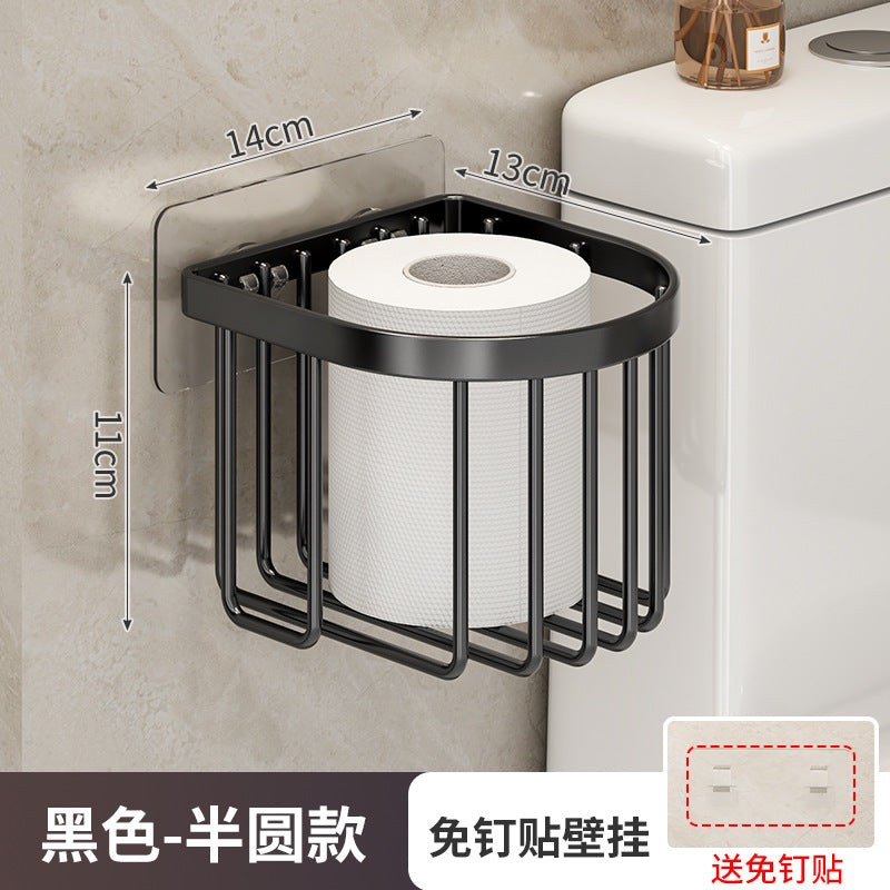 Cross-border non-punching bathroom storage rack set bathroom wrought iron wall-mounted rack wash storage