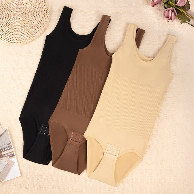 fashion body shaping jumpsuit with buttons and crotch corset waist body shaping corset tummy control corset breast support body shaping intimates