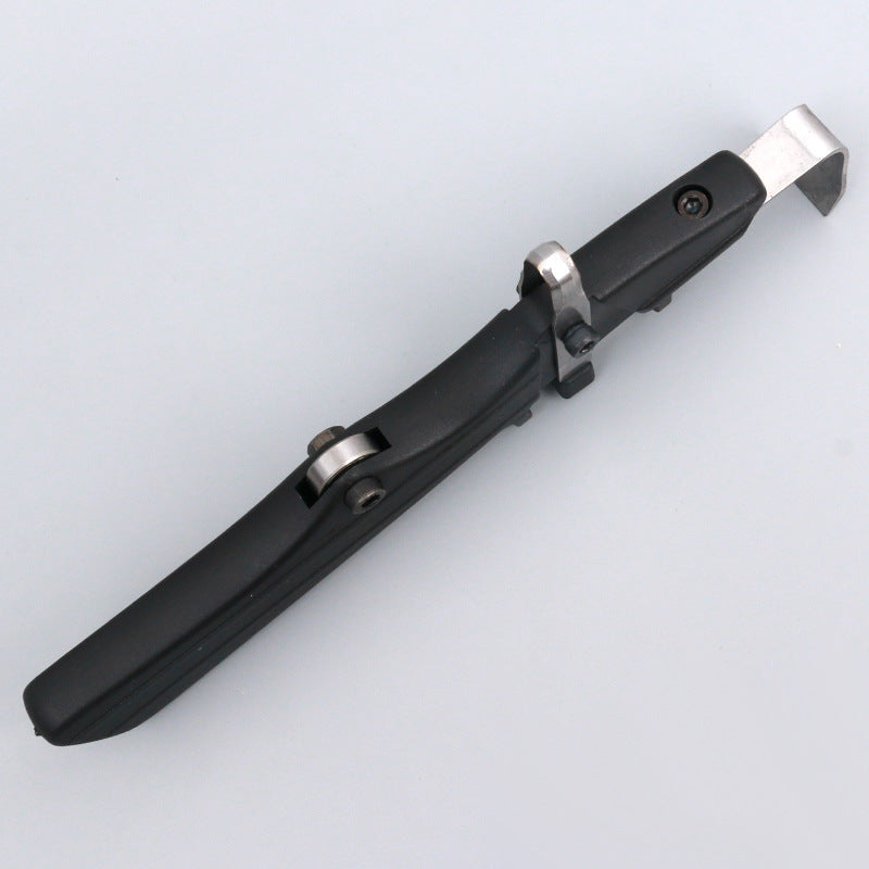Sakawada, black plastic handle ring cutter, new type of fruit tree skin scraping and armor opener, grape orange ring cutting and peeling knife