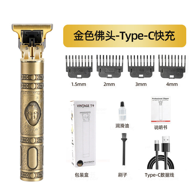t9 hairdressing electric clipper wholesale oil head bald handy gadget clipper professional carving clipper electric razor