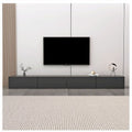 White tv cabinet scandinavian floor-standing small apartment normcore coffee table combination modern casual cream style tv floor cabinet