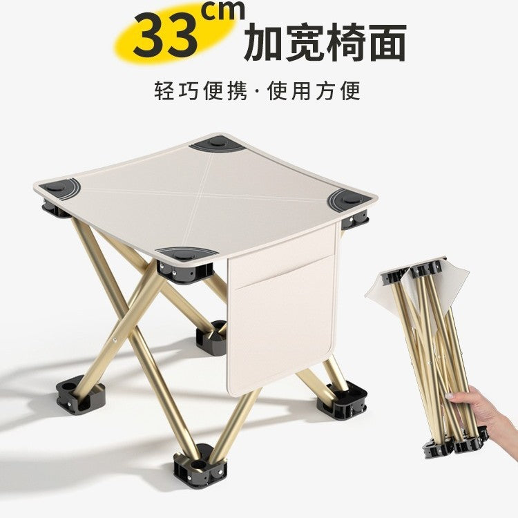 Outdoor portable folding chair folding stool queue chair train high-speed rail subway seatless handy gadget fishing stool