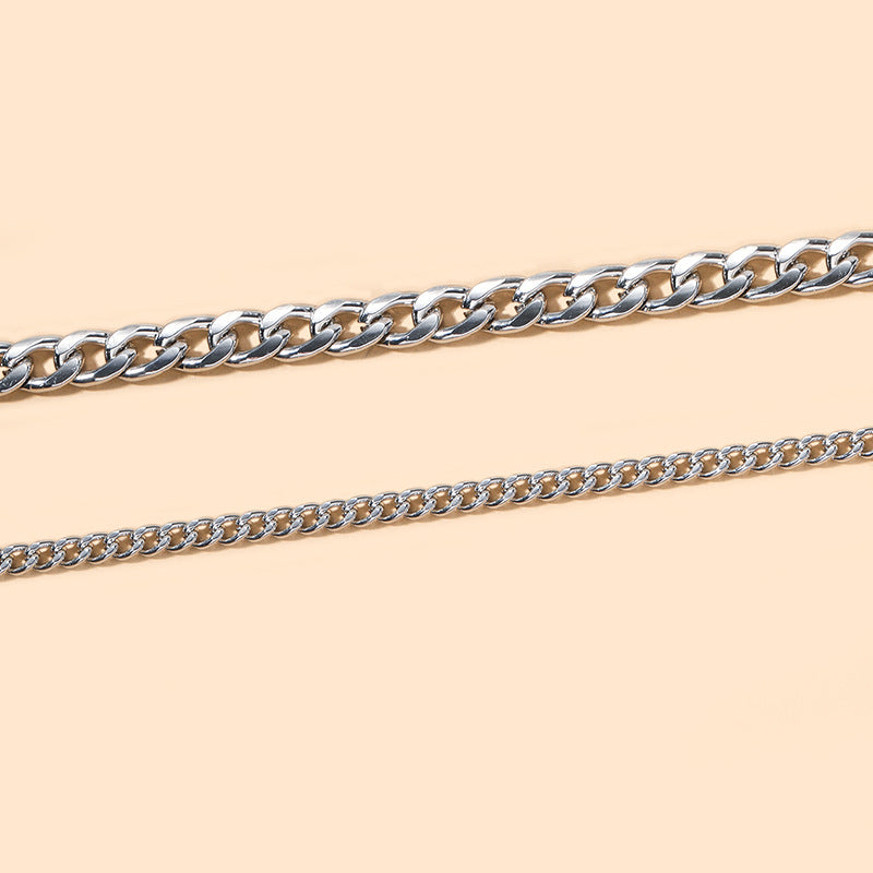 Wholesale alloy anklets: european and american cross-border jewelry, exaggerated and unique designs, trendy multi-layer snake bone anklets for women