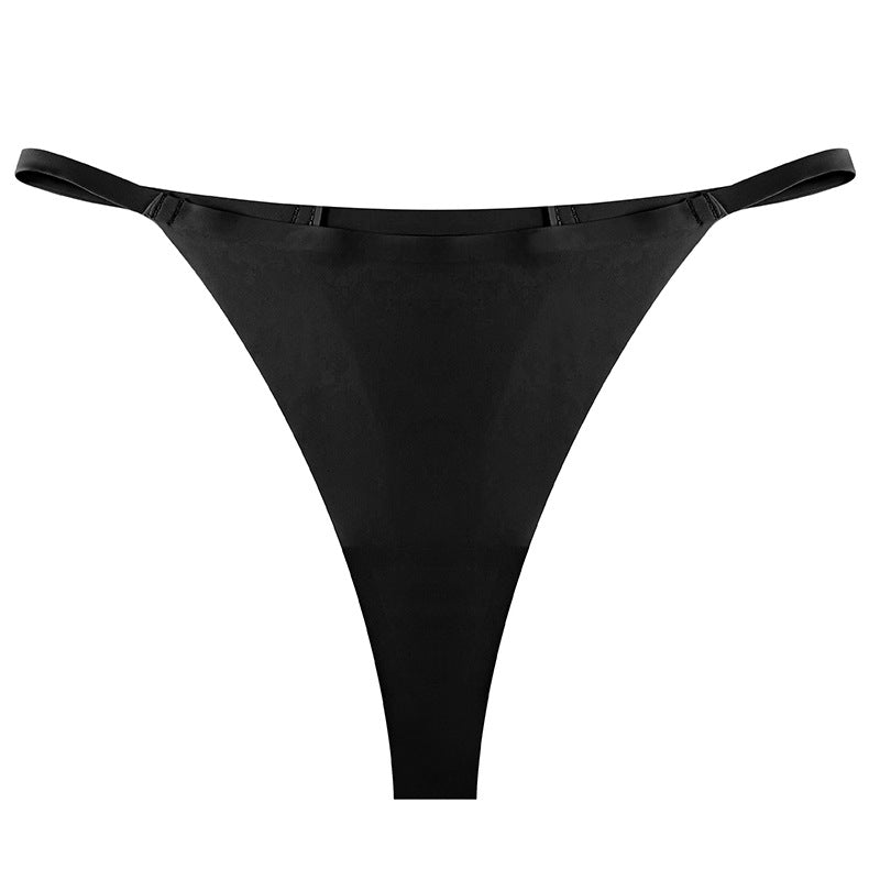 supply underwear sports one-piece t-pants ice silk breathable quick-drying low-waist seamless sexy thin strap thong