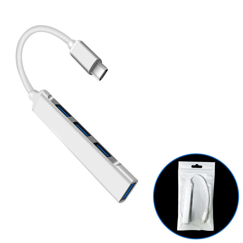 Type-c hub 4-in-1 expansion dock for computers and tablets - usb hub with high-speed data transfer for usb drives