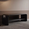 Italian normcore shoe changing stool modern accessible luxury soft bag bench black leather entrance stool for home entrance shoe stool