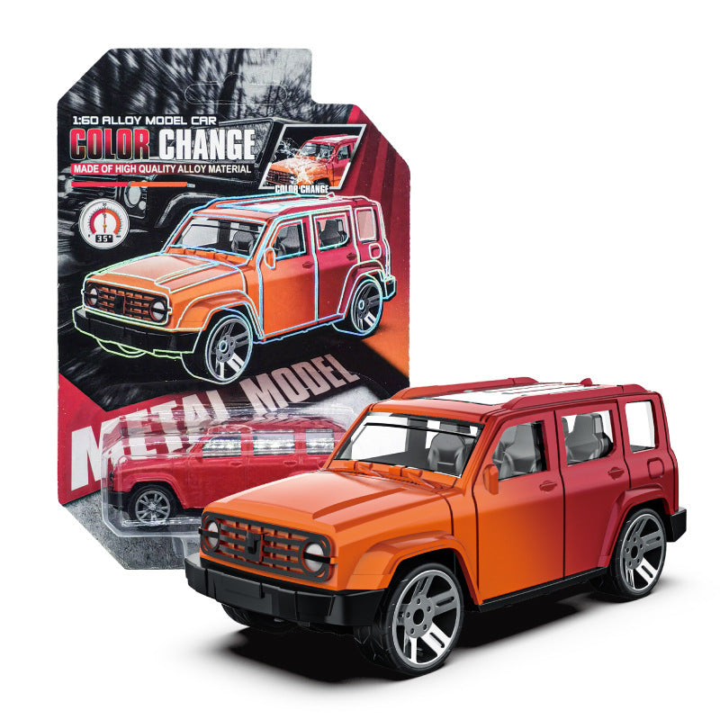 temperature-changing alloy car toy boy racing model kidsren's artificial car model metal sports car wholesale