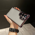 Suitable for samsung s26ultra mobile phone case a56 with lens film electroplated four-corner airbag all-inclusive anti-fall tpu soft shell