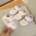 spring/autumn new princess kids' sports shoes - leather upper, led light-up, casual shoes for toddlers and young children (ages 1-6)