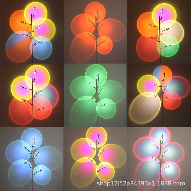 Ambient projection floor lamp - perfect for living room, bedroom, sunset & dawn effects - trending background light for live streaming
