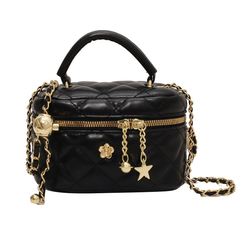 Cross-border diamond chain bag women's spring and summer 2025 new fashion niche shoulder messenger bag high-end mini bag