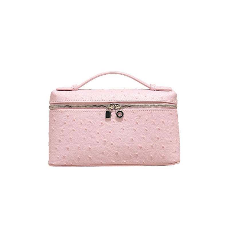Lp19 lunch box bag genuine leather mini fashion women's bag 2025 new gigi same style satchel box bag crossbody small bag
