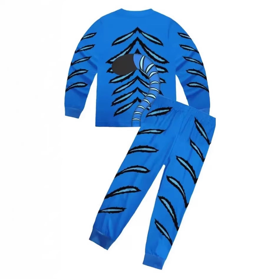 Kpop witcher messenger cat kidslong sleevespants pajamas suit short-sleeved shorts home pajamas