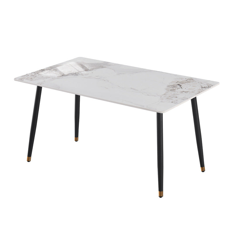 Nordic light luxury sintered stone dining table - modern minimalist design for small spaces - direct from the manufacturer - multiple sizes available
