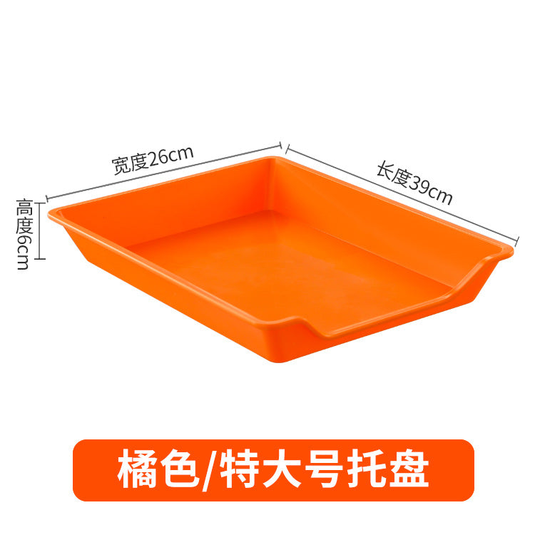 Plastic tableware colorful plastic plate malatang buffet selection plate barbecue plate skewers fragrant preparation plate tray