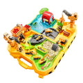 Kids' construction vehicle sand table toy set - space sand & ultra-light clay tool kit for boys, ages 3-6 - perfect birthday gift