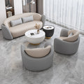 Sales office reception and negotiation rest area sofa chair office business reception and reception three-slot negotiation table and chair combination