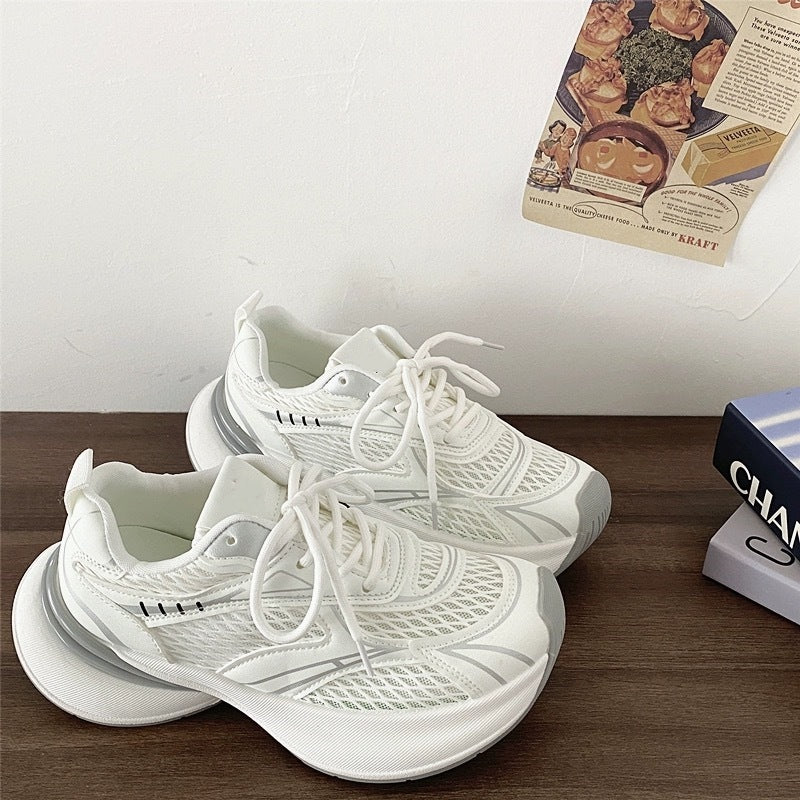 Women's sneakers: 2025 new summer styles - breathable mesh, chunky sole, lightweight running & casual dad shoes