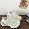 European station women's shoes 2025 summer new breathable casual mesh shoes chunky sole athletic running shoes dad shoes women's style