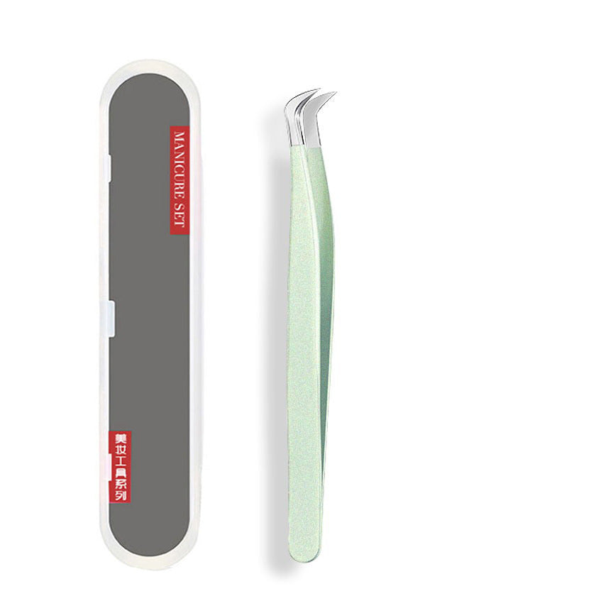 Glitter type grafted eyelash tweezers eyelash curler false eyelash tweezers eyelash tweezers poppy high precision factory wholesale