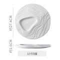 Personalized artistic ceramic western food plating plates for restaurants and hotels - light luxury gold-trimmed ceramic plates for steak and high-end desserts