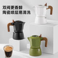 New double valve moka pot italian espresso coffee maker outdoor coffee brewing moka pot espresso coffee maker - export quality