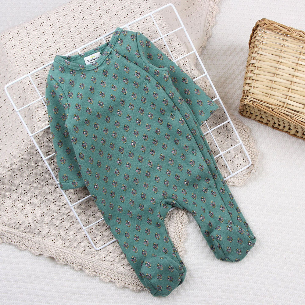 Newborn baby romper long sleeve jumpsuit autumn winter thickened sleepsuit clothes foreign trade children's wear bodysuit