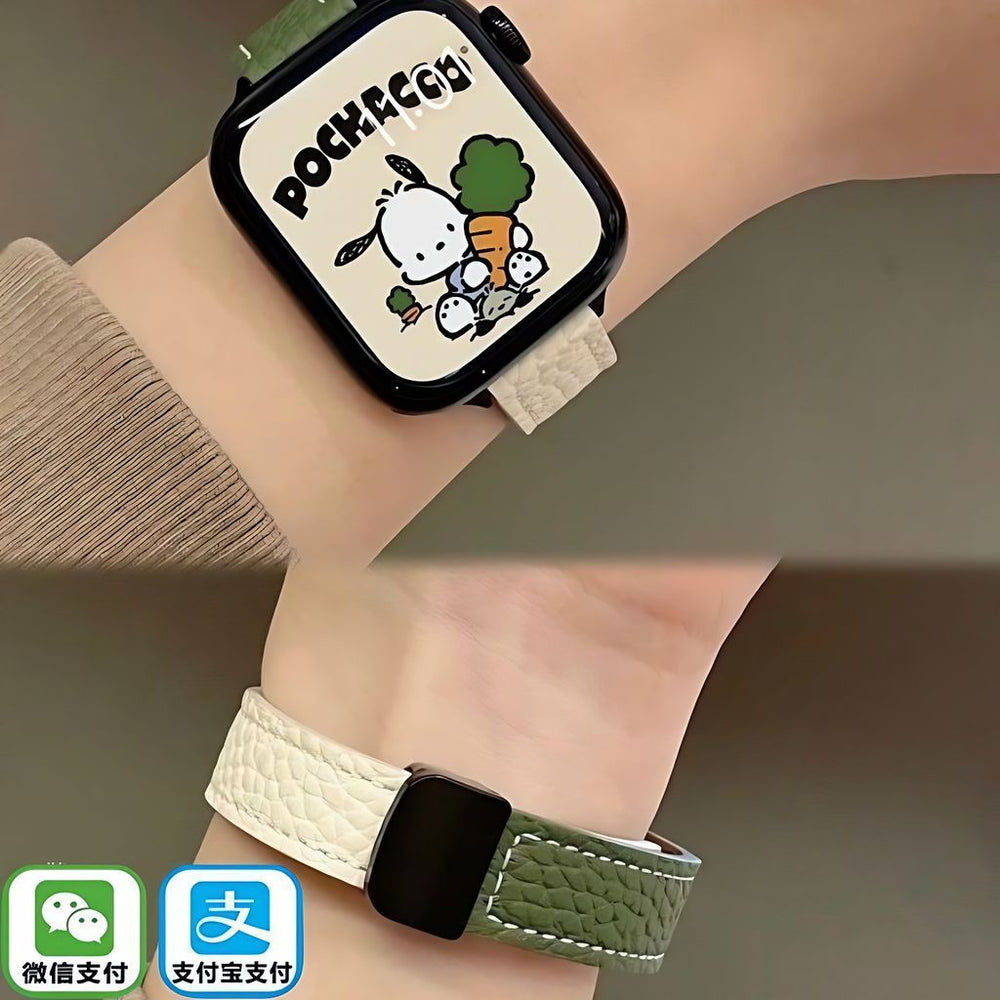 Huaqiangbei smartwatch for women - nfc, heart rate monitoring, bluetooth calling, magnetic leather strap, couple's sports band