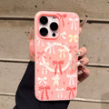 Suitable for iphone 17 magnetic phone case pink bow star apple 16 cute girly style protective case 13