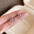 Moonlight cherry stud earrings - unique heart design, trendy fashion earrings, high-end chic, spicy girl style, new versatile earrings wholesale