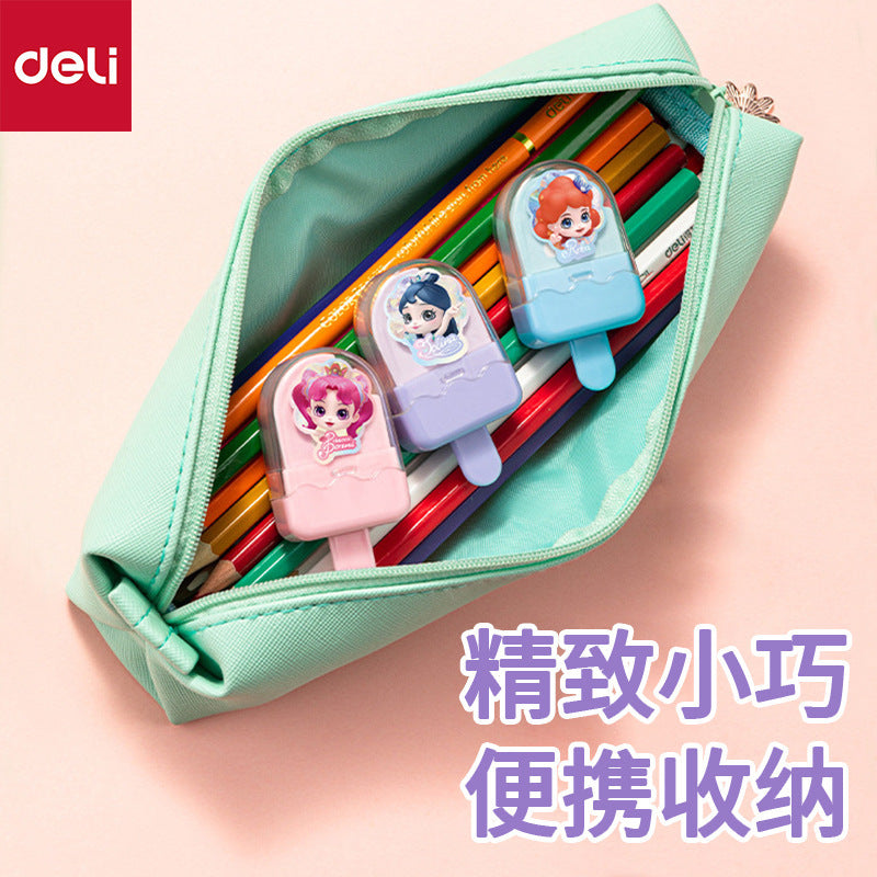 Deli 72251 Eraser Music Princess Ice Cream Eraser Student Children Creative Cartoon Cute Styling Eraser